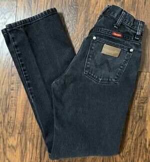 Vintage Wrangler 14MWZWK Black Jeans Made in Mexico US Fabric Women's 7x32